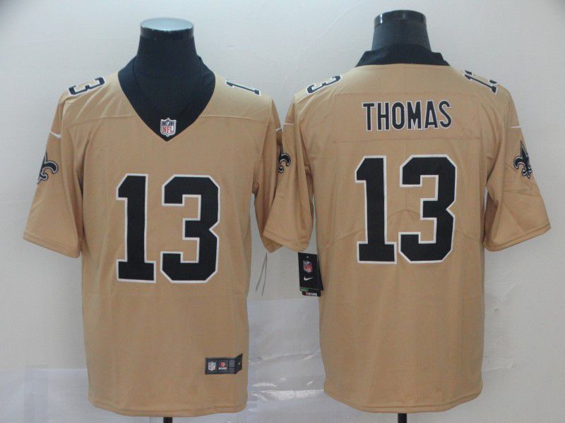 Men New Orleans Saints 13 Thomas Yellow 2019 Vapor Untouchable Nike Inverted Legend NFL Jerseys